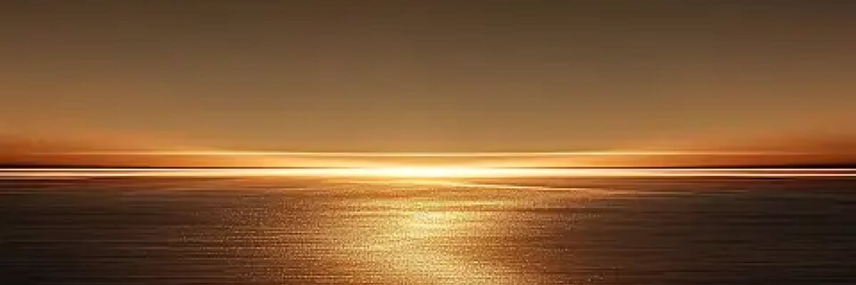 Golden horizon background for news end section